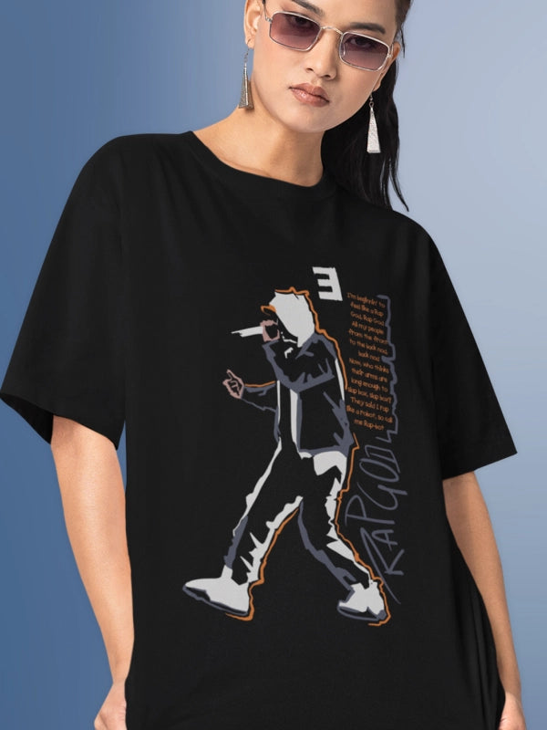Cool Eminem Black Graphic T-shirt