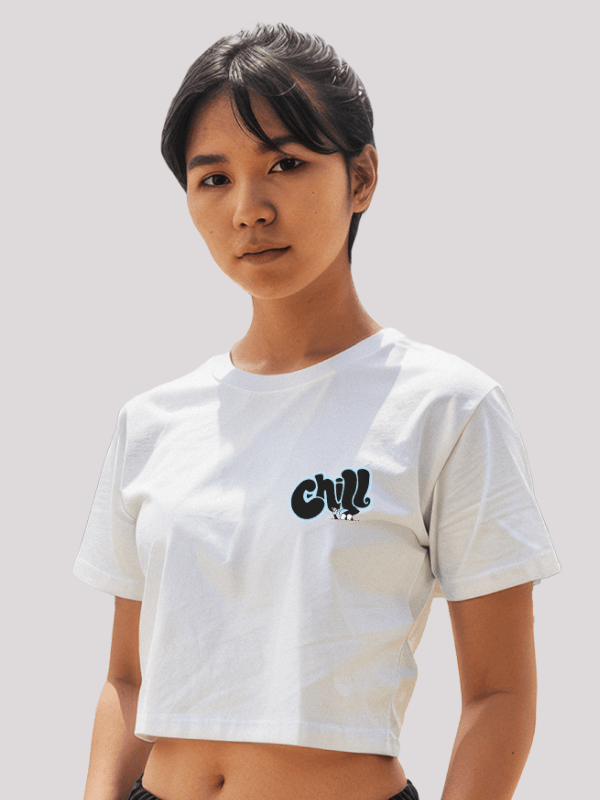 Chill White Crop Top