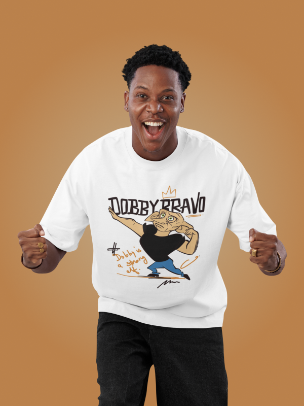 Dobby Bravo: Harry Potter X Johnny Bravo Oversized T-shirt