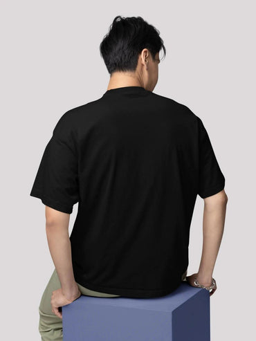 Unisex black paradox oversized t-shirt