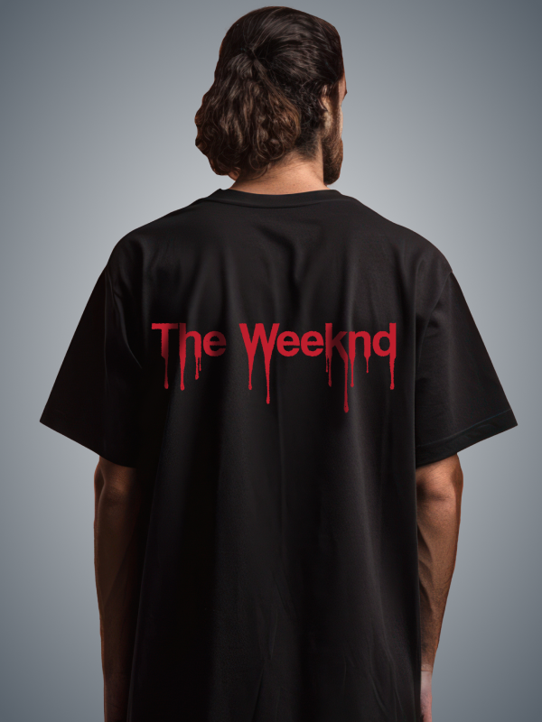 The Weekend's Abel Tesafe Black Graphic Tee
