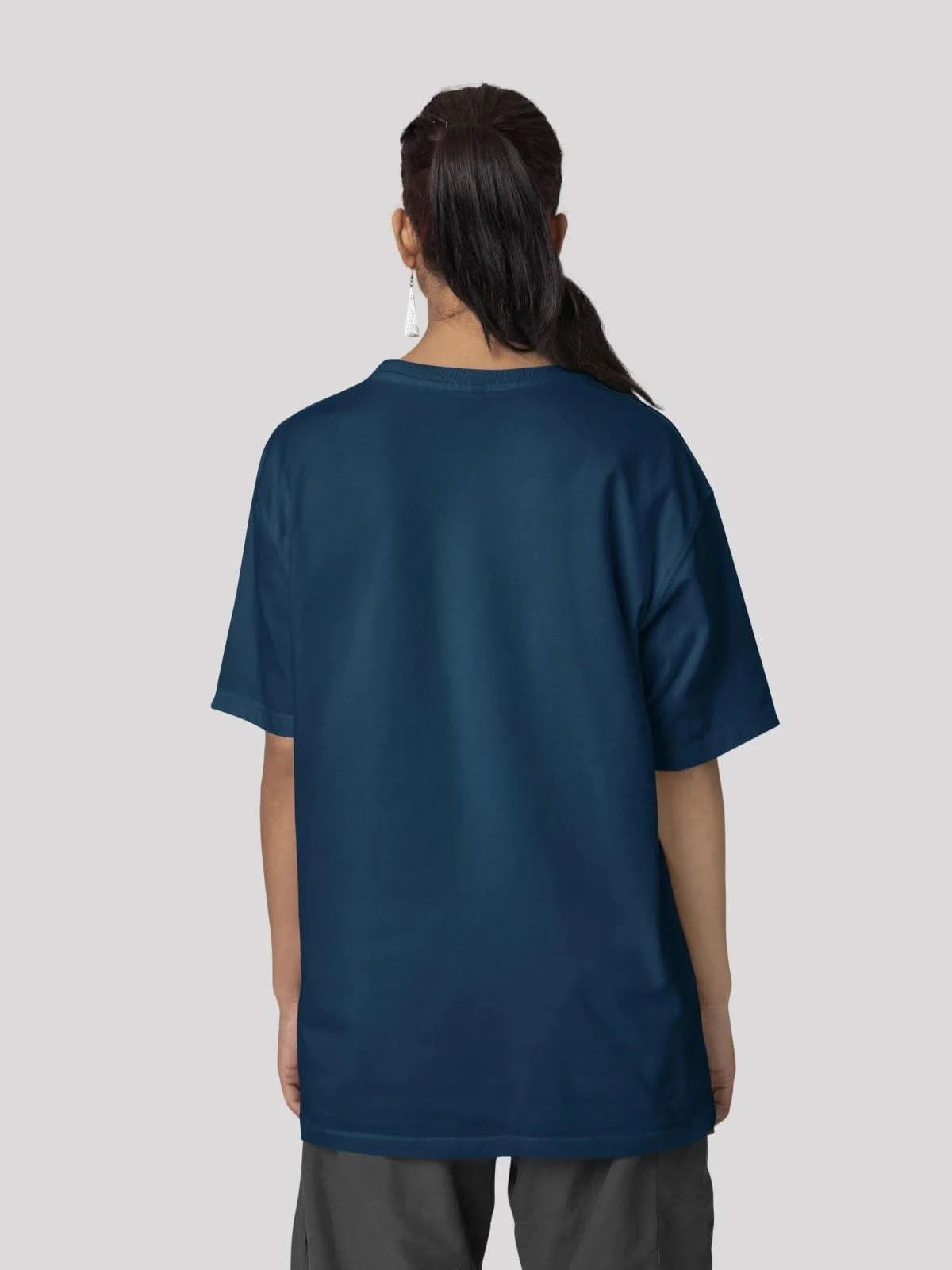Gone crazy for GON Anime Unisex Oversized T-shirt-Navy Blue