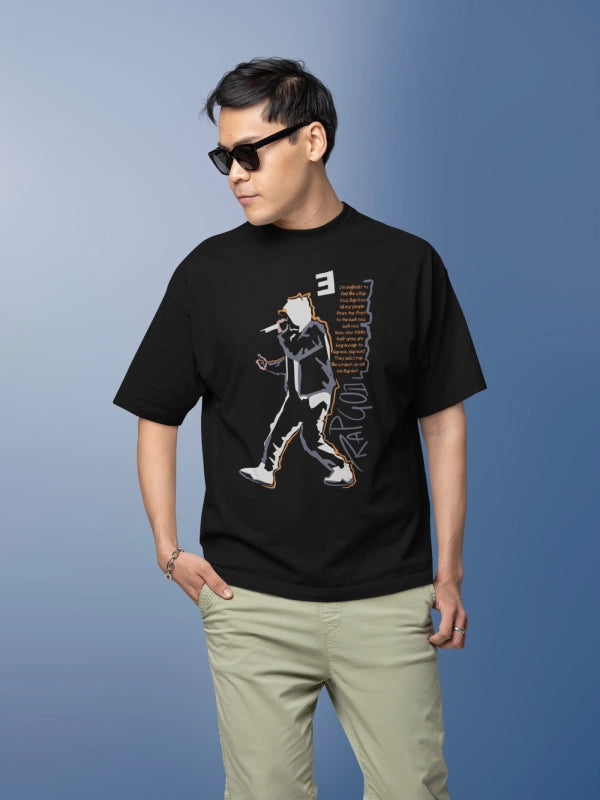 Cool Eminem Black Graphic T-shirt