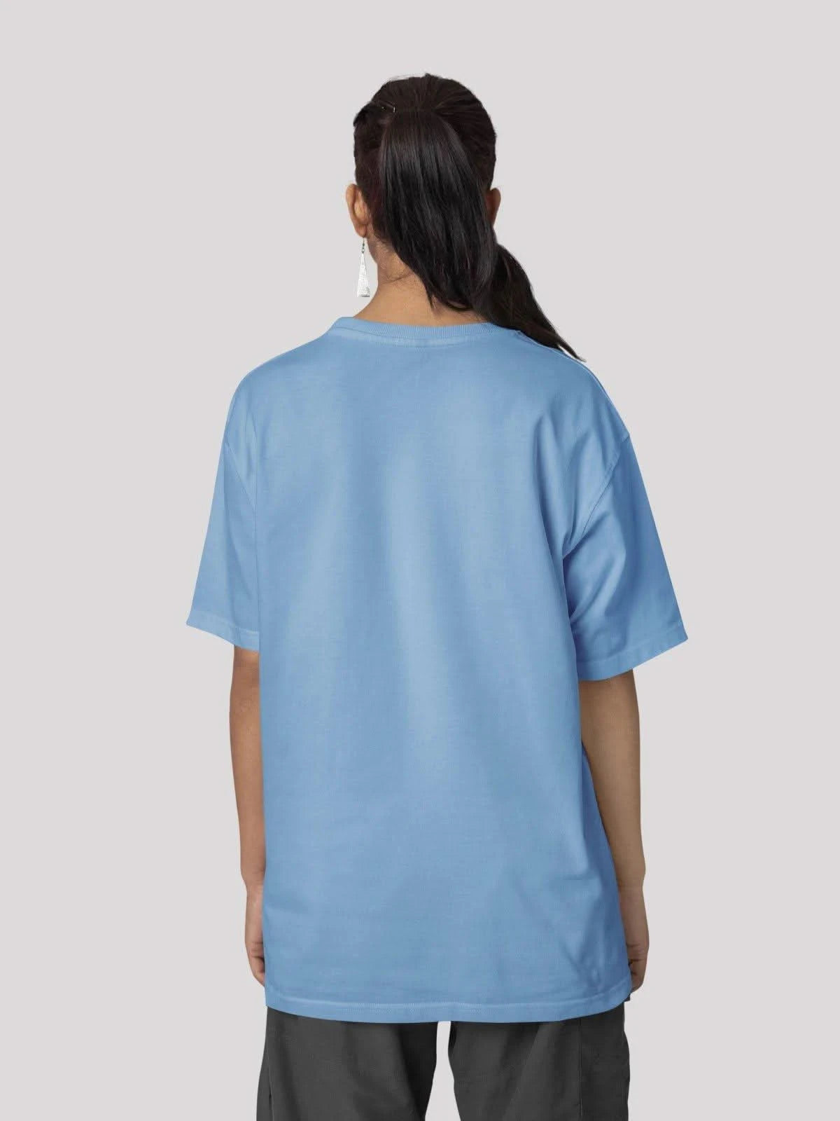 Gone crazy for GON Anime Unisex Oversized T-shirt-Baby blue