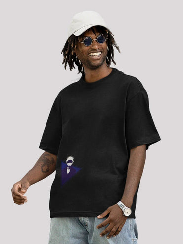 Jujutsu Kaisen Anime Unisex Oversize T-Shirt-Black