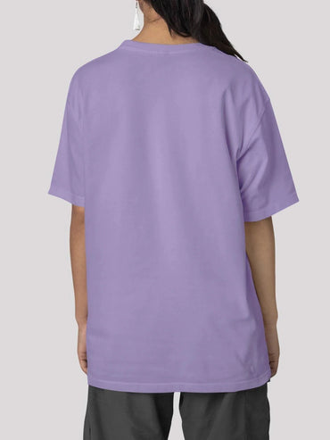 Unisex Signature Collection Oversize T-Shirt-Iris lavender