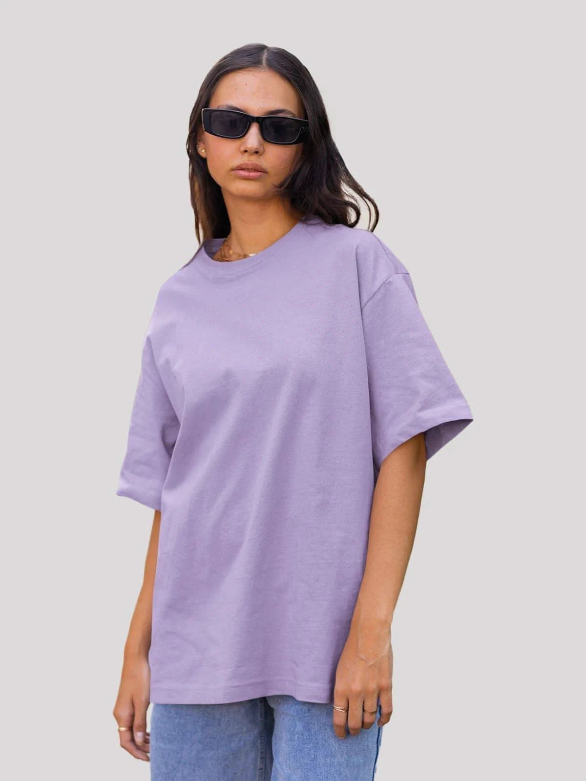 Crazy Killuas Anime Unisex Oversized T-shirt-Iris lavender