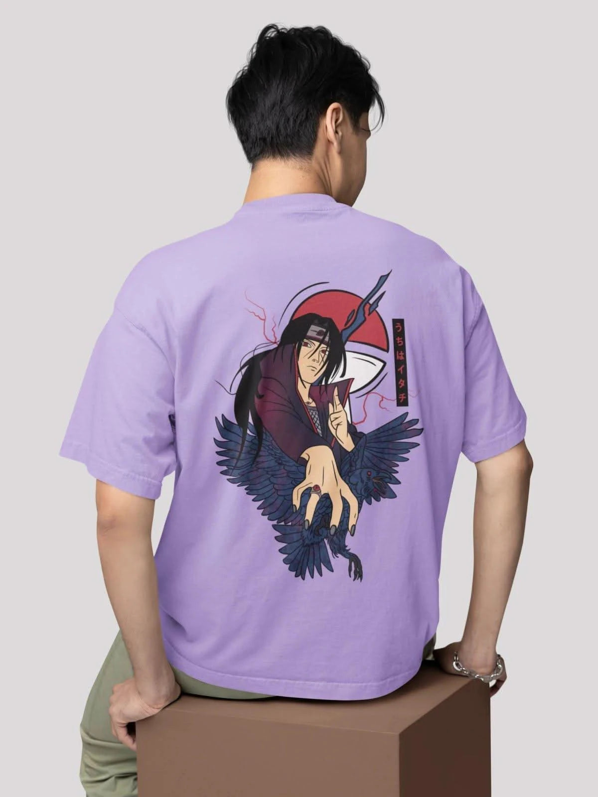 Naruto- Uchiha Itachi Anime unisex Oversized T-shirt