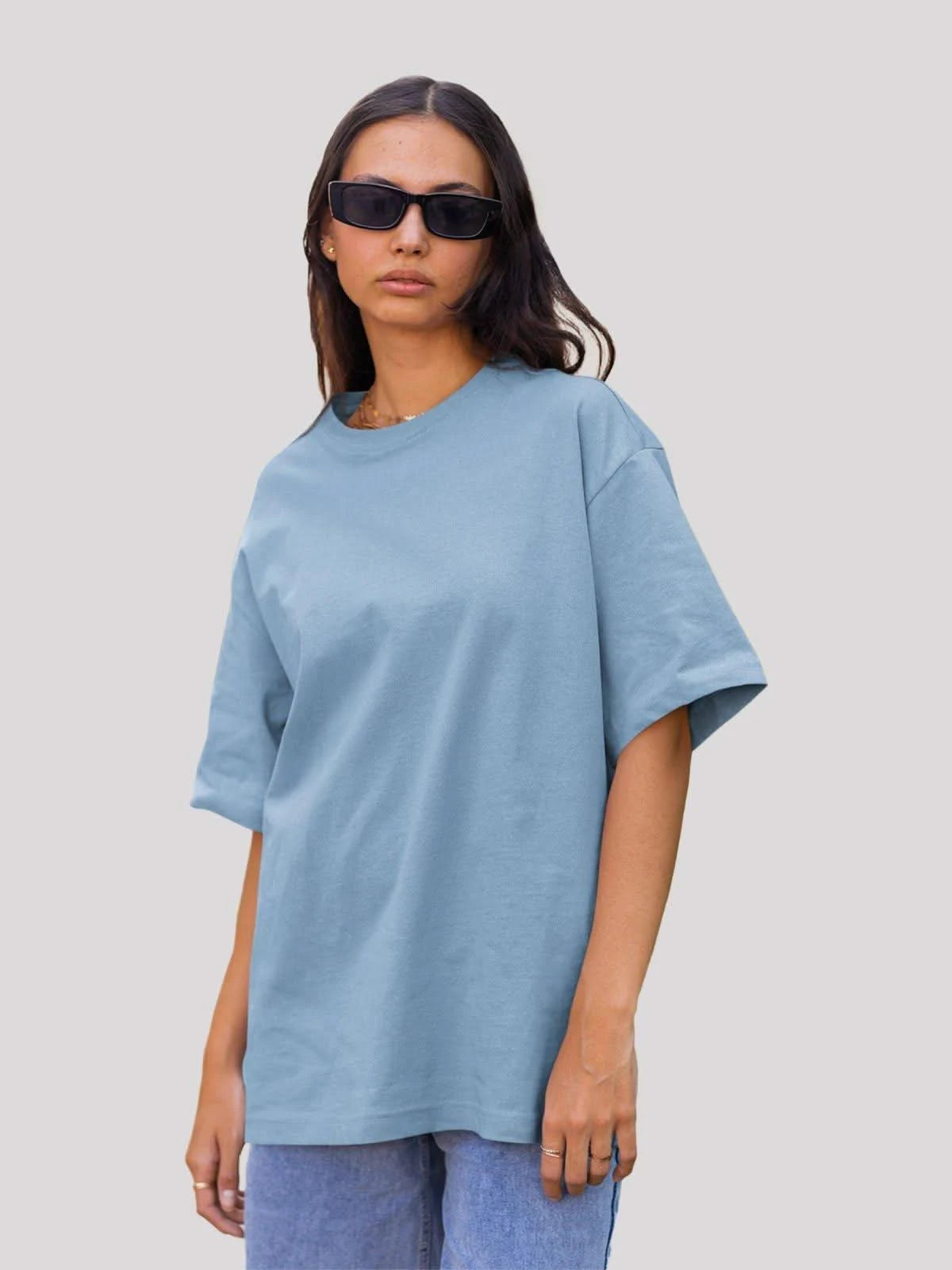 Crazy Killuas Anime Unisex Oversized T-shirt-navy blue