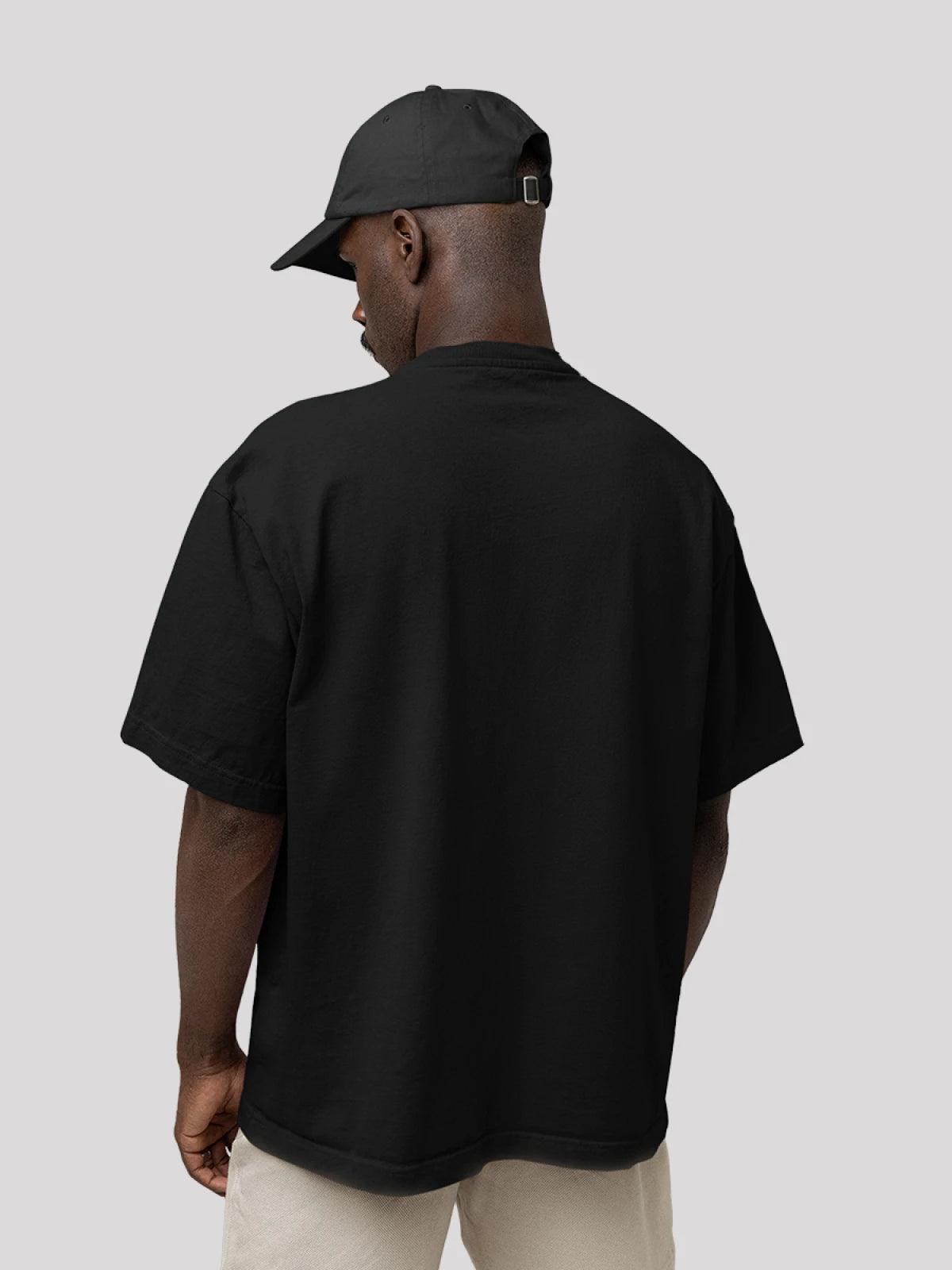 Tom & Jerry Oversized Black T-Shirt