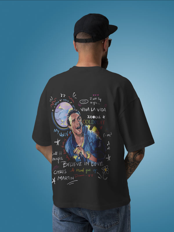 It's Chris Martin from Coldplay T-shirt