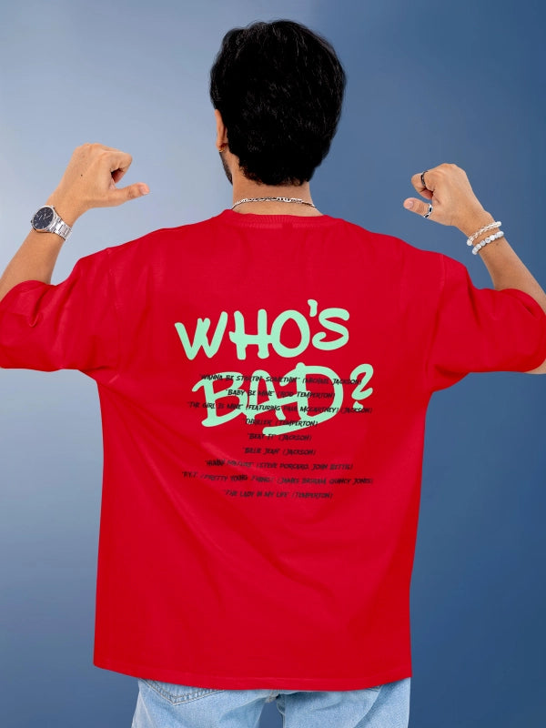 MJ Who's Bad Red Graphic tee