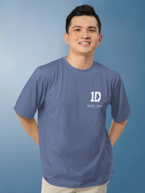 One Direction Band Blue Graphic Tee