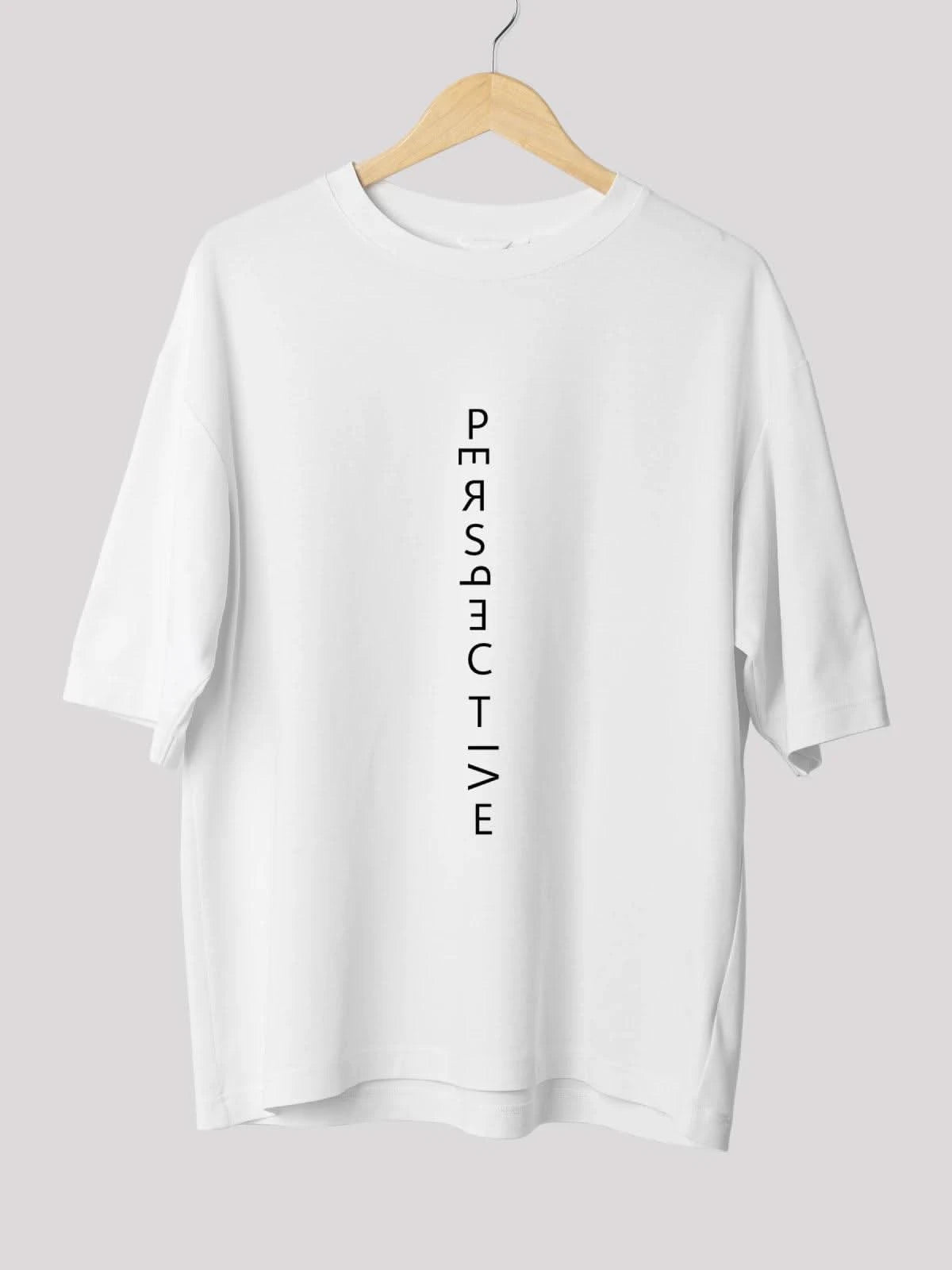 Perspective White Oversized T-Shirt
