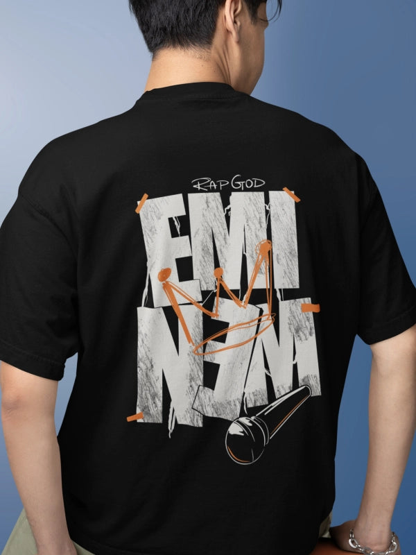 Cool Eminem Black Graphic T-shirt