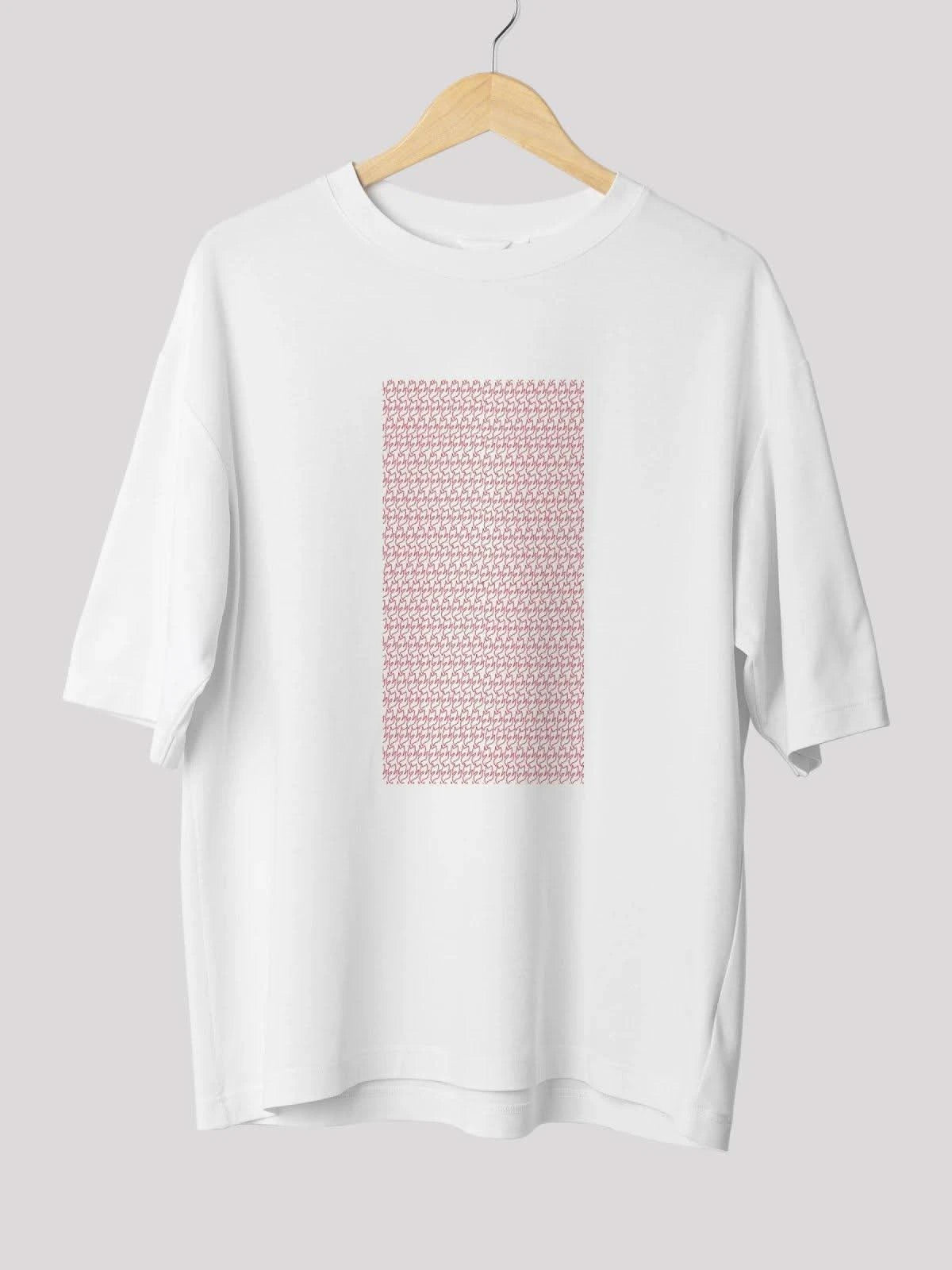 Unisex Signature Collection Oversize T-Shirt-White