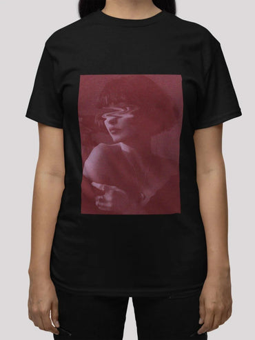 Blurry Eyes Black T-Shirt