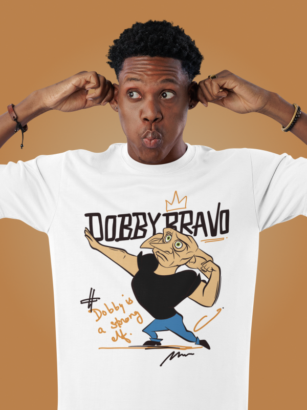 Dobby Bravo: Harry Potter X Johnny Bravo Oversized T-shirt
