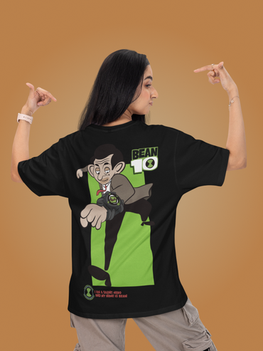 Bean 10 black oversize t shirt