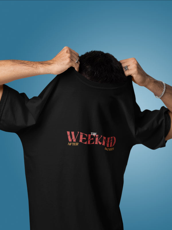 The Weekend After Hours Black Graphic Tee