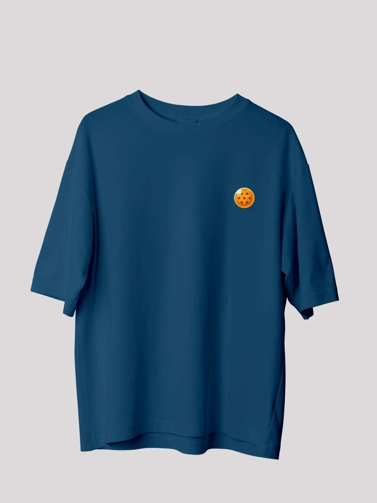 Vegeta Power Anime Unisex Oversized T-shirt-Navy blue
