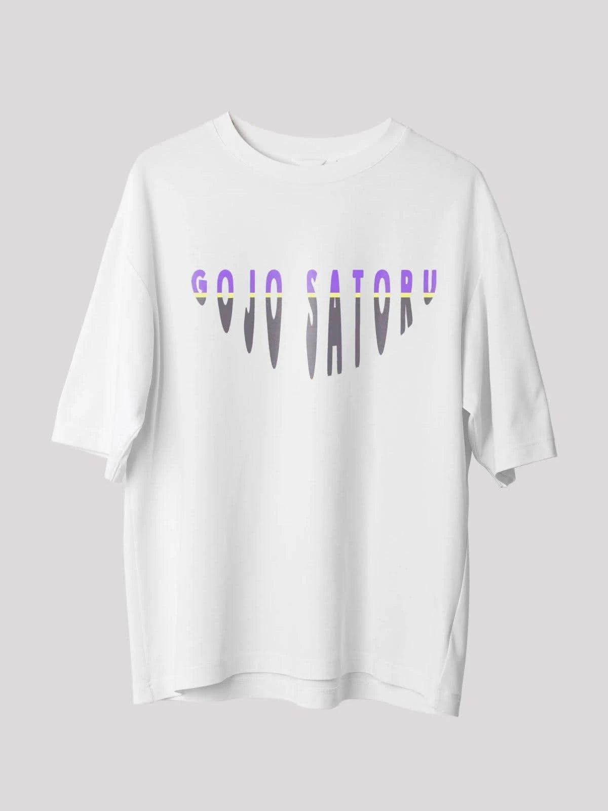 Gojo Anime Unisex Oversize T-Shirt-White