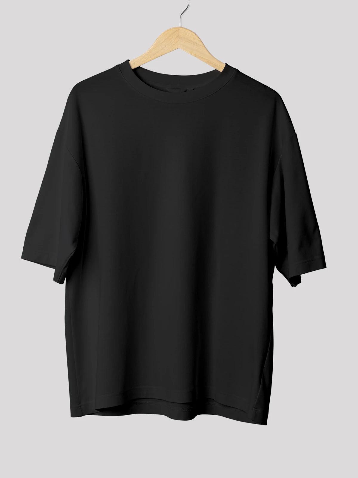 Unisex black Alien oversized t-shirt