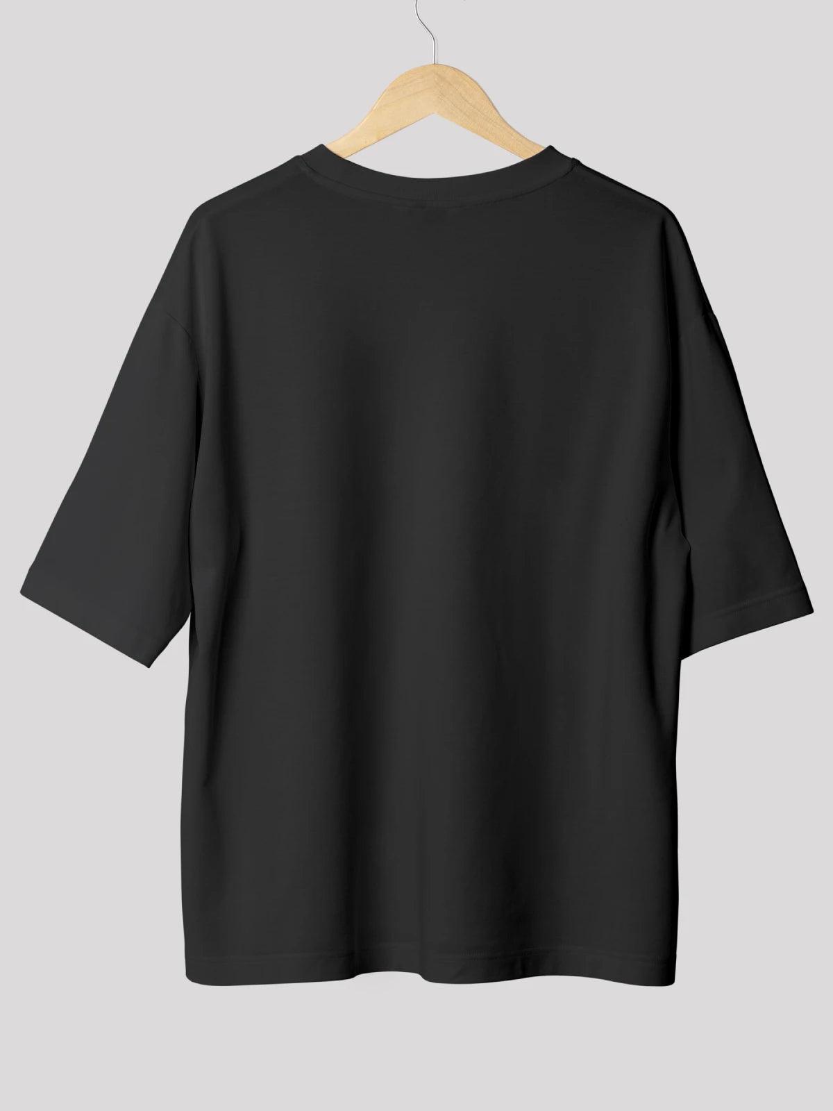 Tom & Jerry Oversized Black T-Shirt