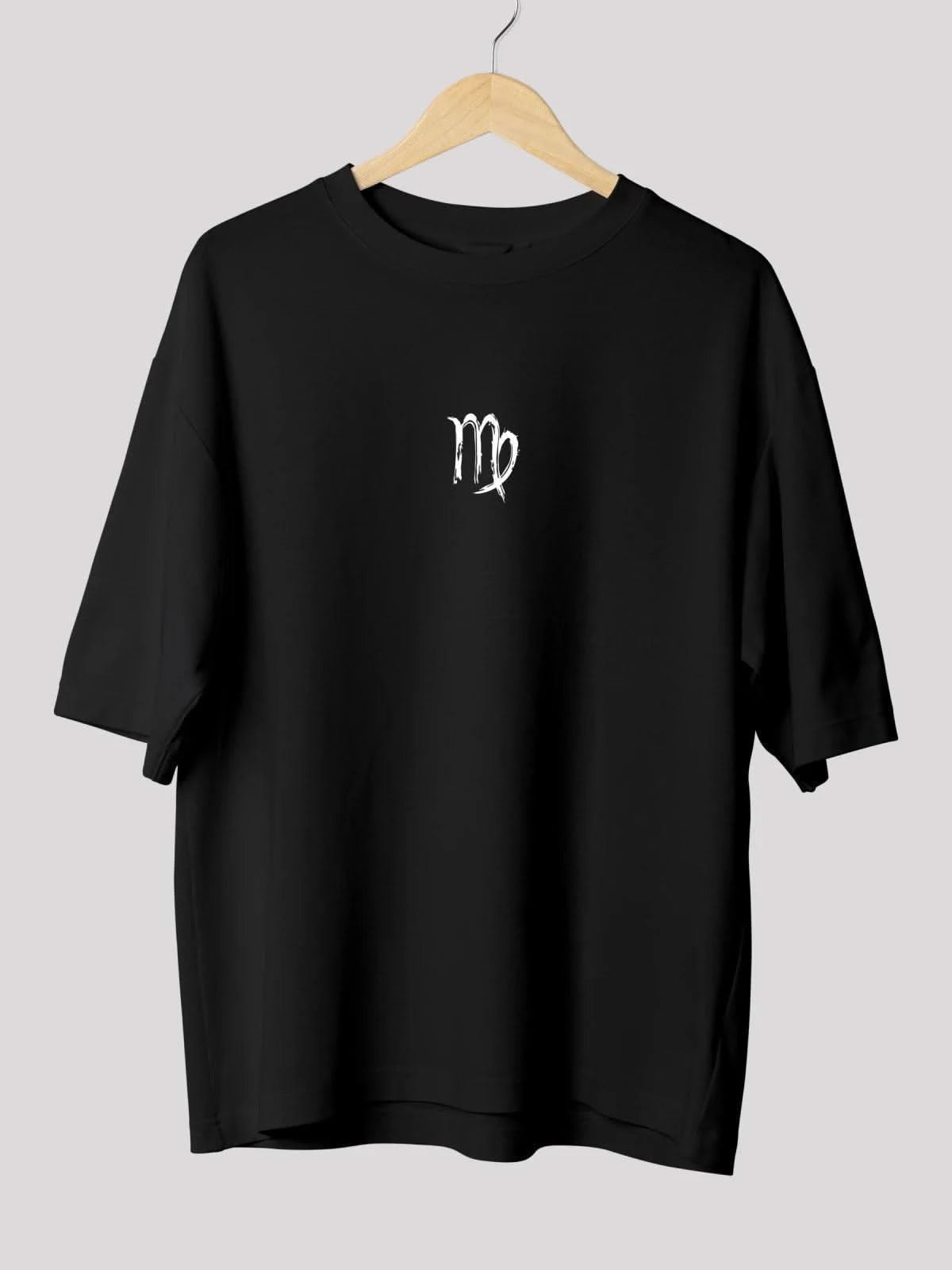 Virgo Zodiac Unisex Oversize T-Shirt-Black