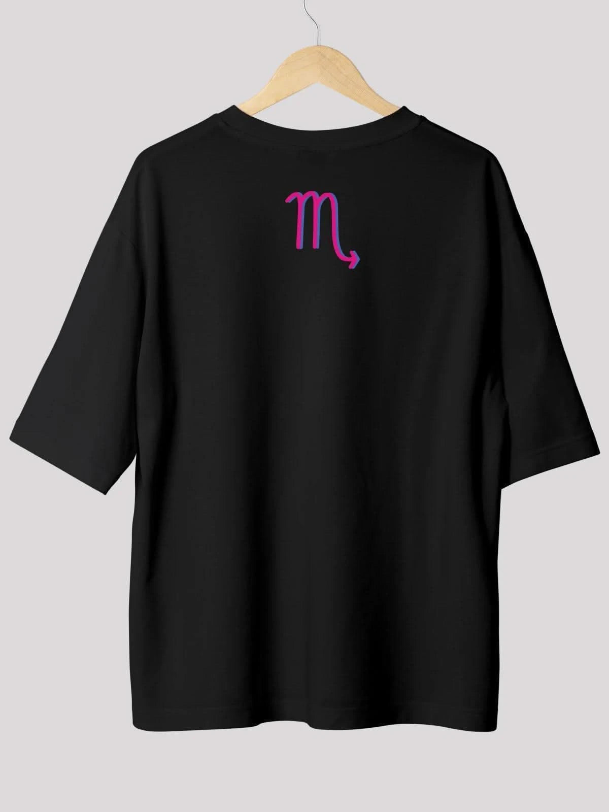 Scorpio Zodiac Unisex Oversize T-Shirt-Black