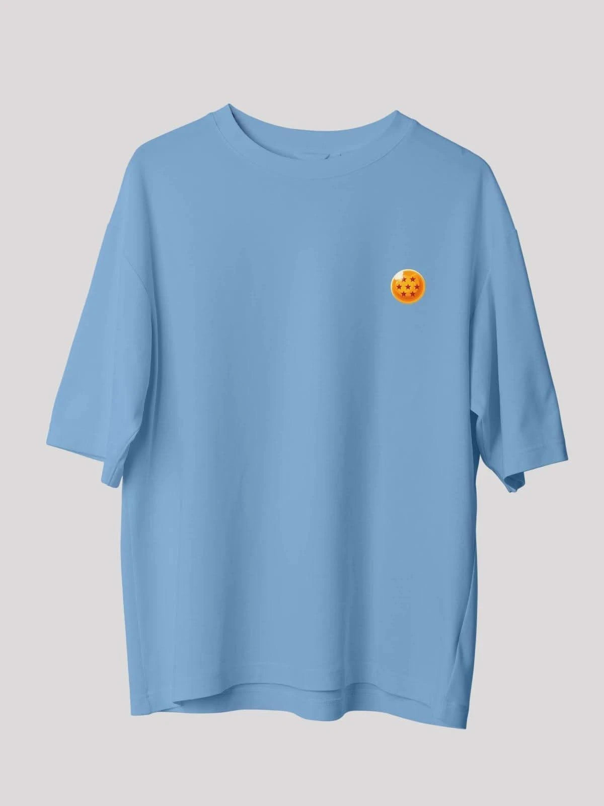 Vegeta Power Anime Unisex Oversized T-shirt-baby blue