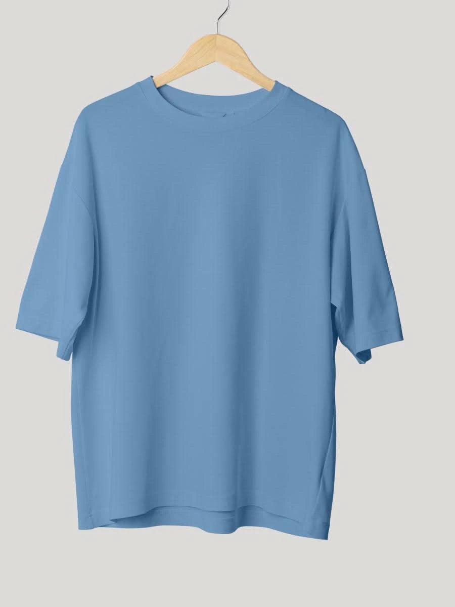 Blue Tropical Bloom & Flowers of the Summer Oversized Graphic Tee