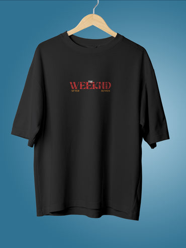 The Weekend After Hours Black Graphic Tee