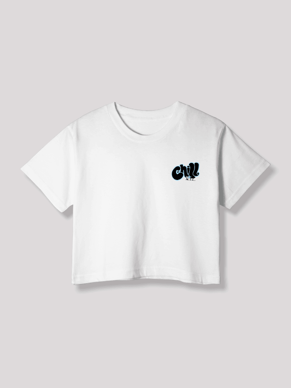 Chill White Crop Top