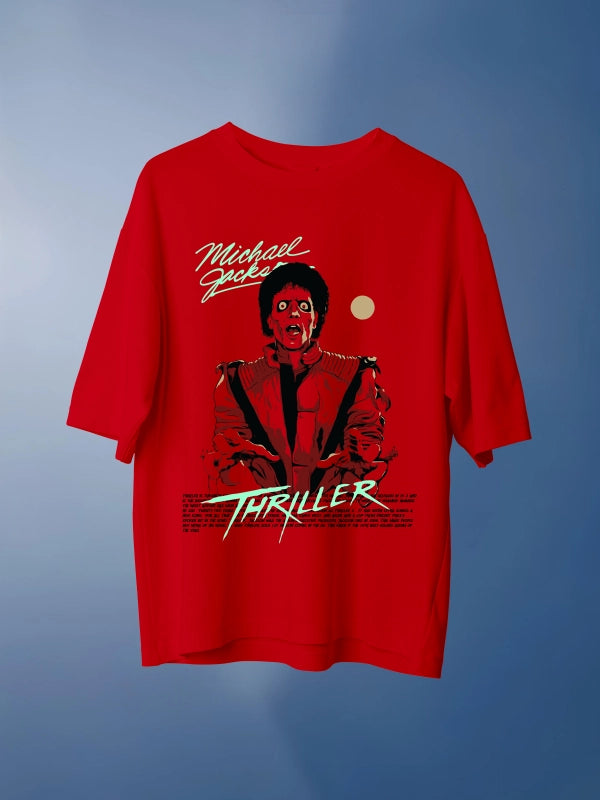 MJ Who's Bad Red Graphic tee