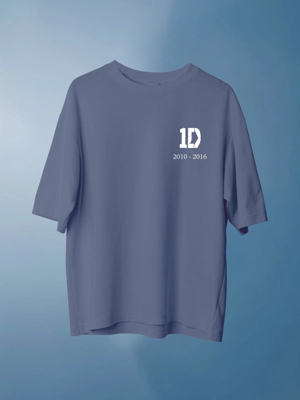 One Direction Band Blue Graphic Tee