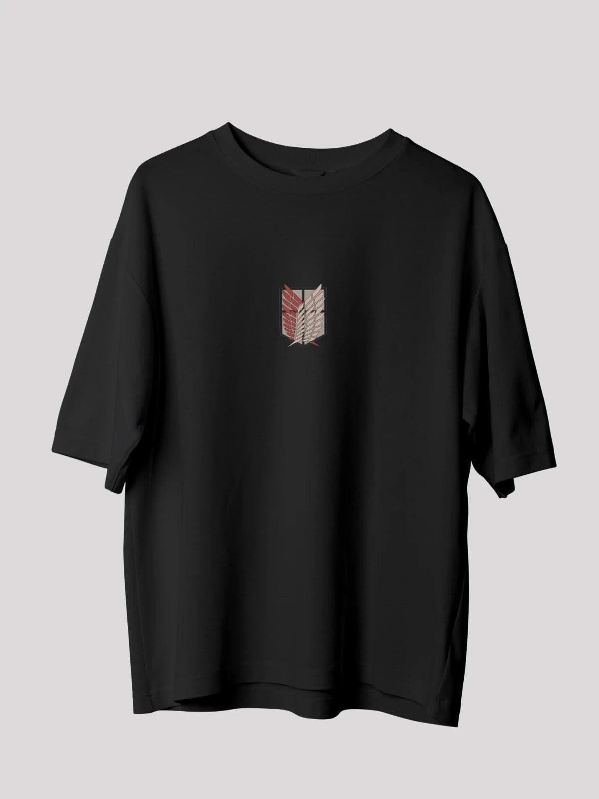 Mikasa Anime unisex Oversize T-Shirt- Black