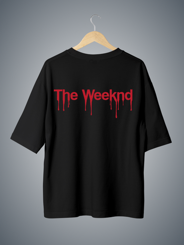 The Weekend's Abel Tesafe Black Graphic Tee