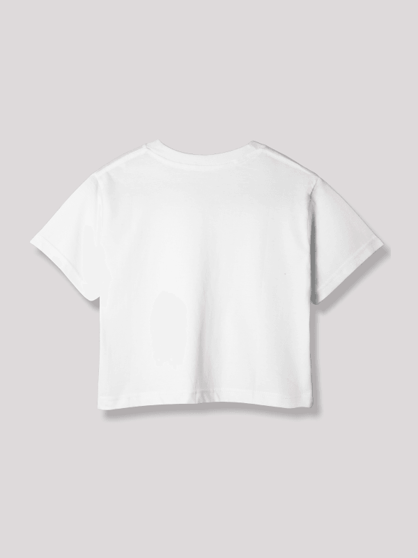 HI5 White Crop Top