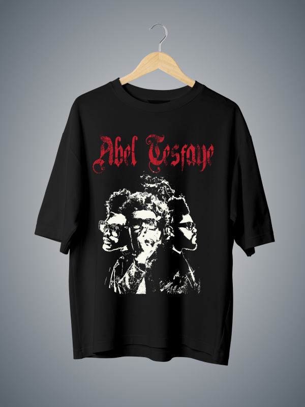 The Weekend's Abel Tesafe Black Graphic Tee