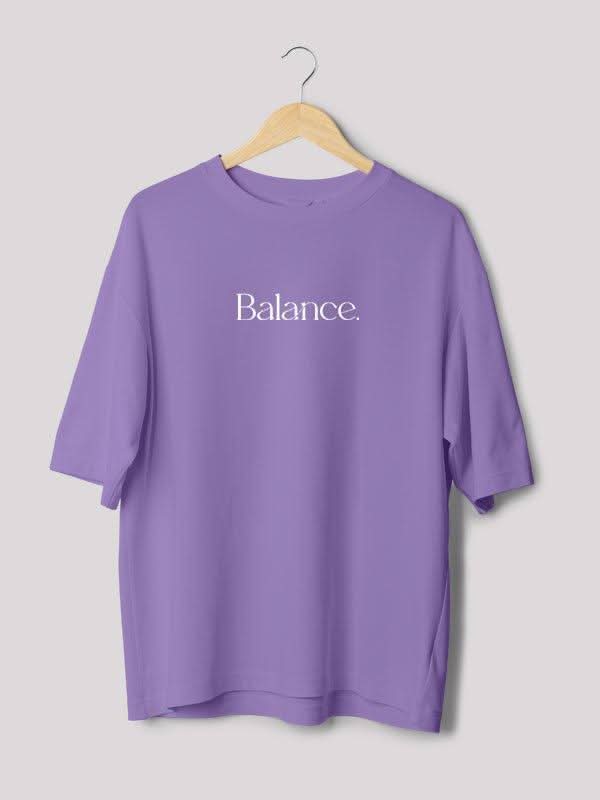 balance typography T-shirt