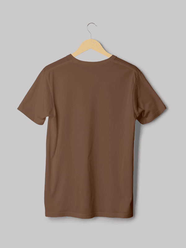 Plain Coffee Brown Unisex T-shirt