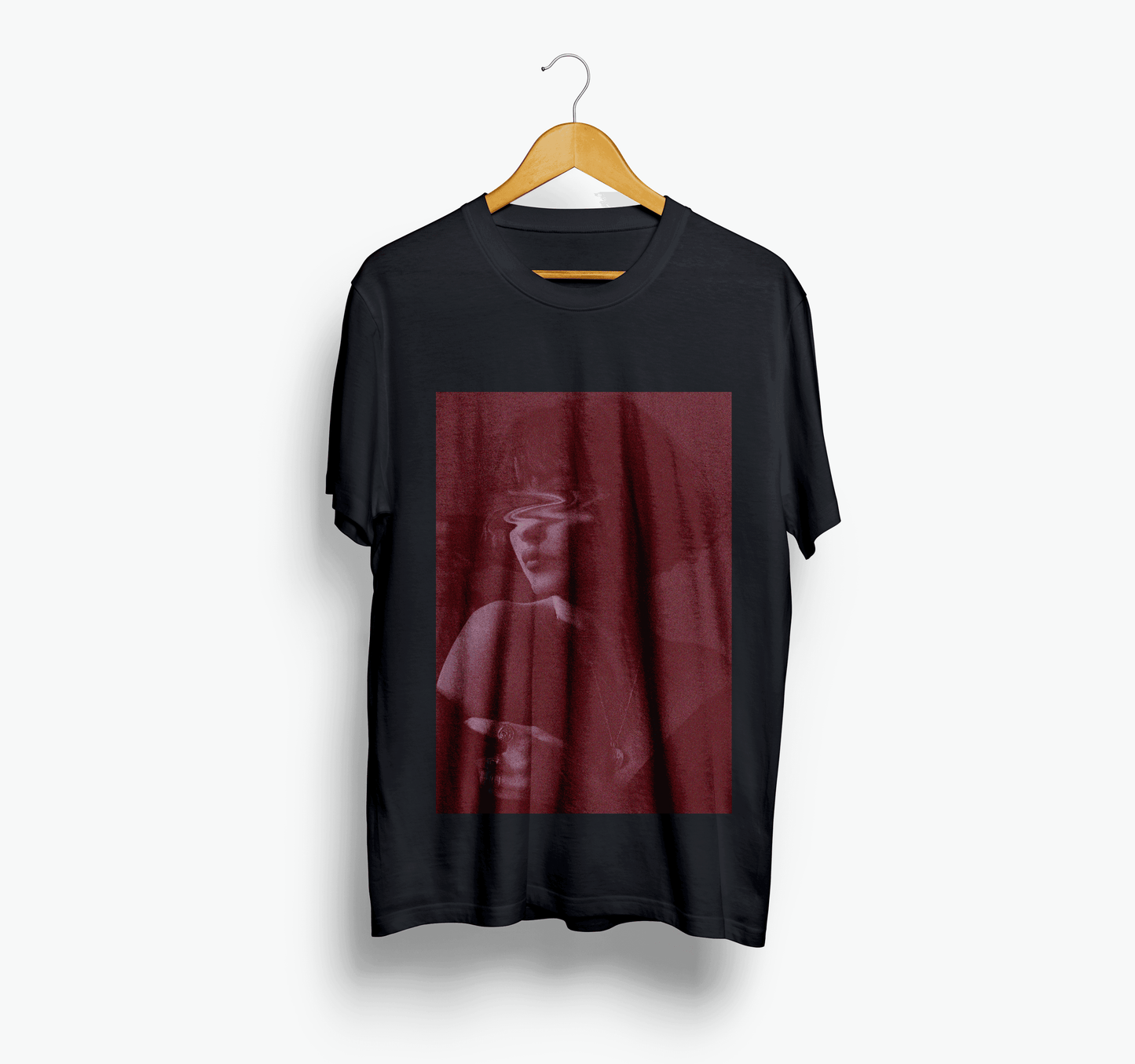 Blurry Eyes Black T-Shirt