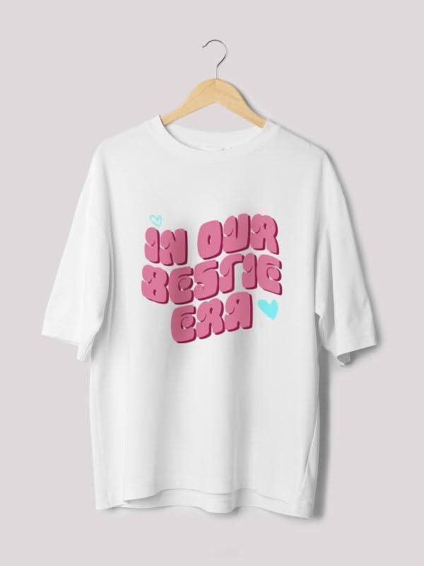 Hug Me oversize T- shirts with pink text, unisex