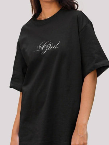 live soul typography t-shirt