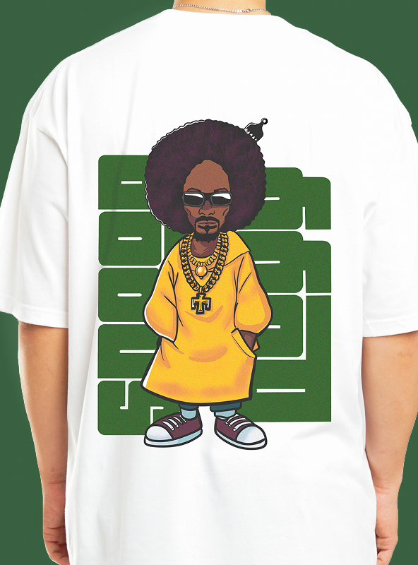 Sassy Snoop Dogg White Graphic Tee