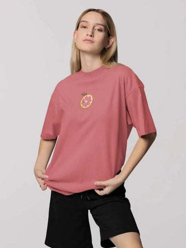 Red Lemon Freshness Tropical Summer Graphic Tee