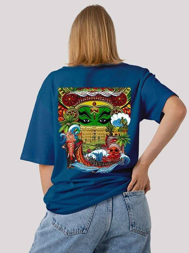 Coastal Cool Unisex oversized T-Shirt - Dark Mode