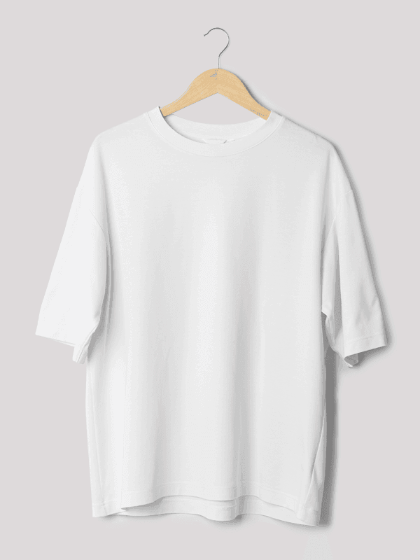 Plain White Unisex Oversized T-shirt