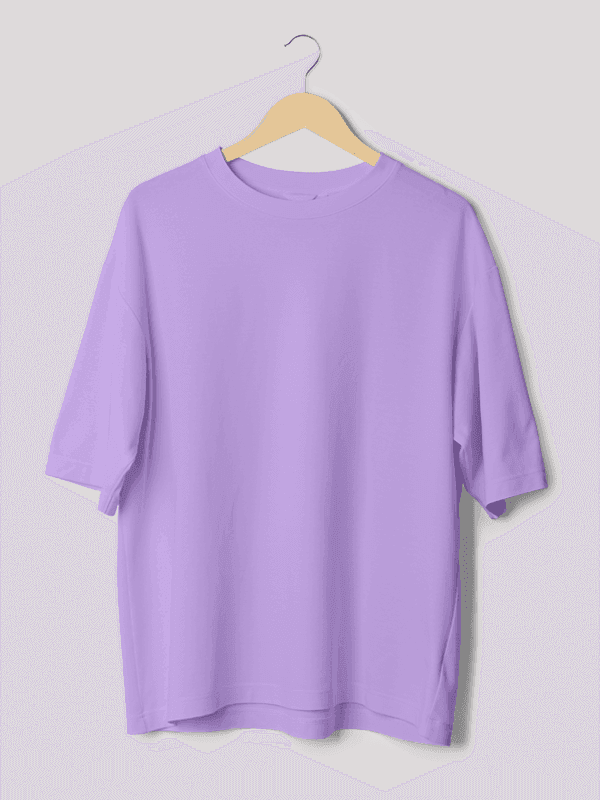 Plain Iris Lavender Unisex Oversize T-shirt